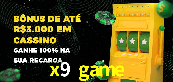 x9 game melhor bônus de depósito