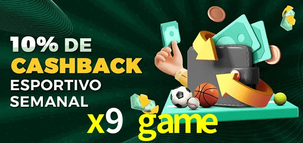 10% de bônus de cashback na x9 game