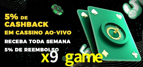 Promoções do cassino ao Vivo x9 game